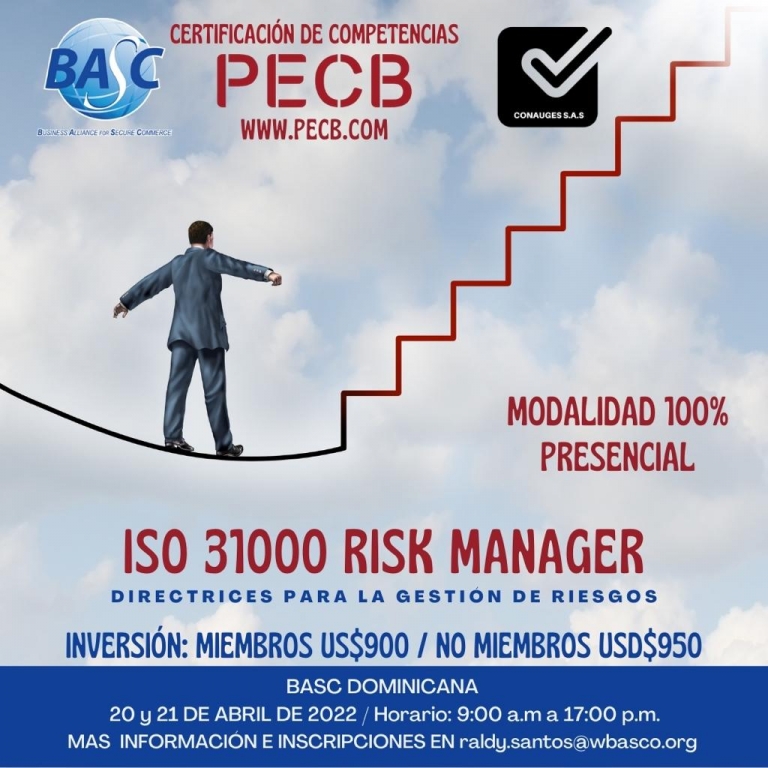 Certificación ISO 31000 Risk Manager