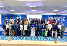 Delegación BASC Dominicana participa en el 11.º Congreso Mundial BASC 2024 Representantes de empresas y autoridades de RD en el Congreso Mundial BASC